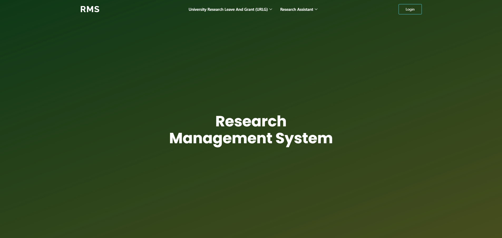 Research Management System